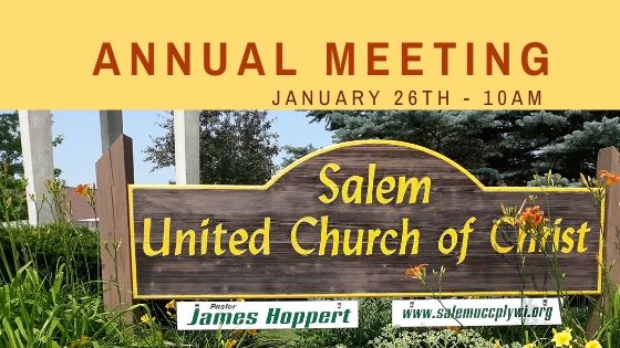 Annual Meeting January 26th