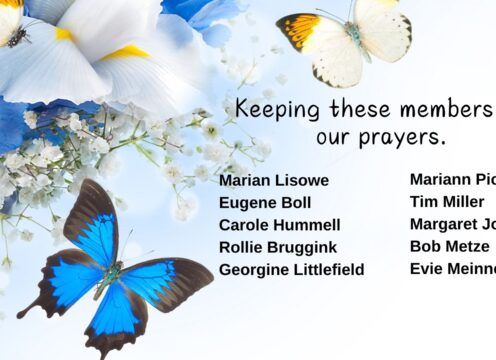 Church Family Members – Sending Thoughts and Prayers